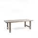 GOMMAIRE Outdoor | Organic Living Tisch Jacob Small | Recyceltes Teakholz, Naturgrau