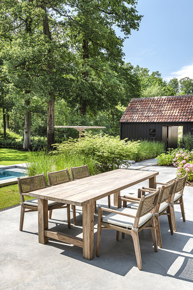 GOMMAIRE - Organic Living - Design Furniture Tavolo Jacob Small | Teak rigenerato grigio naturale GOMMAIRE - Organic Living - Design Furniture Tavolo Jacob Small | Teak rigenerato grigio naturale