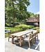 GOMMAIRE Outdoor Meubels | Organic Living Tavolo Jacob piccolo | Teak riciclato grigio naturale