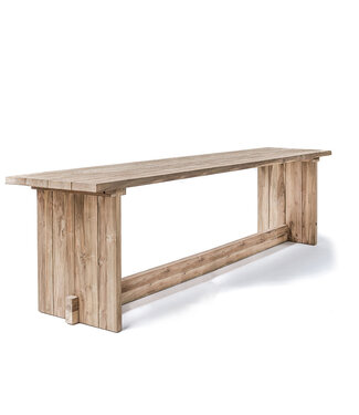 GOMMAIRE Outdoor Meubels | Organic Living Barbord Alexi Stor | Gjenvunnet teak naturgrå