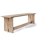 GOMMAIRE Outdoor | Organic Living Table de bar Alexi Large | Teck recyclé Gris naturel