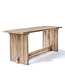 GOMMAIRE Outdoor Meubels | Organic Living Bartisch Alexi Small | Recyceltes Teakholz, Naturgrau