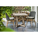 GOMMAIRE Outdoor | Organic Living Bistrotisch Dennis | Recyceltes Teakholz, Naturgrau