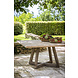 GOMMAIRE Outdoor | Organic Living Quadratischer Tisch Dennis | Recyceltes Teakholz, Naturgrau
