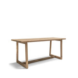 GOMMAIRE - Organic Living - Design Furniture  Table haute Dennis Large | Teck récupéré gris naturel