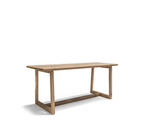GOMMAIRE Outdoor Meubels | Organic Living Bartisch Dennis Large | Recyceltes Teakholz, Naturgrau