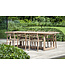GOMMAIRE Outdoor Meubels | Organic Living Mesa rectangular Dennis grande | Teca reciclada gris natural