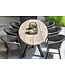 GOMMAIRE Outdoor Meubels | Organic Living Poltrona Charly | Struttura in alluminio nero opaco / Corda (Seduta interna in schiuma ad asciugatura rapida)