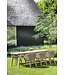 GOMMAIRE Outdoor Meubels | Organic Living Lenestol Charly | Gjenvunnet teak naturgrå / PE-flettet antikk teak