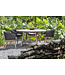 GOMMAIRE Outdoor Meubels | Organic Living Lenestol Charly | Gjenvunnet teak naturgrå / PE-flettet espresso