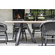 GOMMAIRE Outdoor | Organic Living Armchair Charly | Aluminium Frame Matte Black / Rope (Quick Dry Foam Seat Inside)