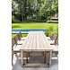GOMMAIRE Outdoor | Organic Living Sedia Fiona | Teak Grigio Naturale / Vimini PE Antico Weed
