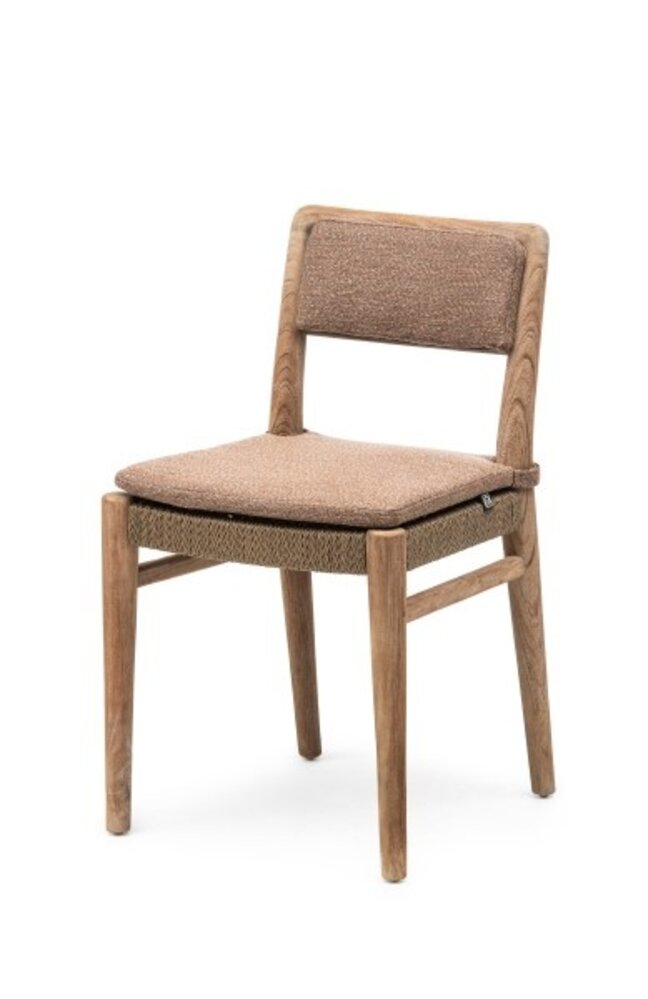 GOMMAIRE Outdoor | Organic Living StolJared | Teak Naturgrå / PE-flettet antikk marihuana