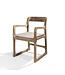 GOMMAIRE Outdoor Meubels | Organic Living Armchair Sally | Reclaimed Teak Natural Grey