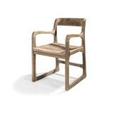 GOMMAIRE Outdoor | Organic Living Sillón Sally | Teca reciclada gris natural