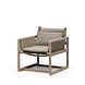 GOMMAIRE Outdoor | Organic Living Sillón Carlo | Teca gris natural / Cuerda
