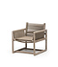GOMMAIRE Outdoor Meubels | Organic Living Poltrona Carlo | Teak Grigio Naturale / Corda