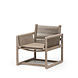 GOMMAIRE Outdoor | Organic Living Fauteuil Carlo | Teck gris naturel / Corde