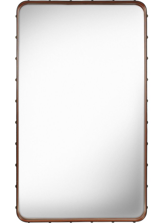 Espejo de pared Adnet - Rectangular - 65x115 - Cuero Tan