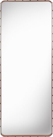 Gubi Miroir mural Adnet - Rectangulaire - 70x180 - Cuir Tan Gubi Miroir mural Adnet - Rectangulaire - 70x180 - Cuir Tan