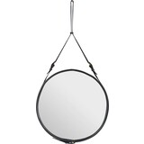 Gubi Espejo de pared Adnet - Redondo - Ø70 - Cuero Negro Gubi Espejo de pared Adnet - Redondo - Ø70 - Cuero Negro