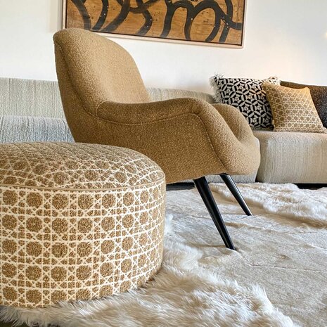 Evolution 21 Cannage Sable | Pouf Scott Evolution 21 Cannage Sable | Pouf Scott