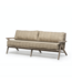 GOMMAIRE Outdoor Meubels | Organic Living Canapé Alabama 2,5 places | Teck gris naturel