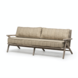 GOMMAIRE Outdoor | Organic Living 2,5-Sitzer Alabama | Teakholz Naturgrau