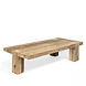 GOMMAIRE Outdoor | Organic Living Coffee Table Dovetail | Reclaimed Teak Natural Grey