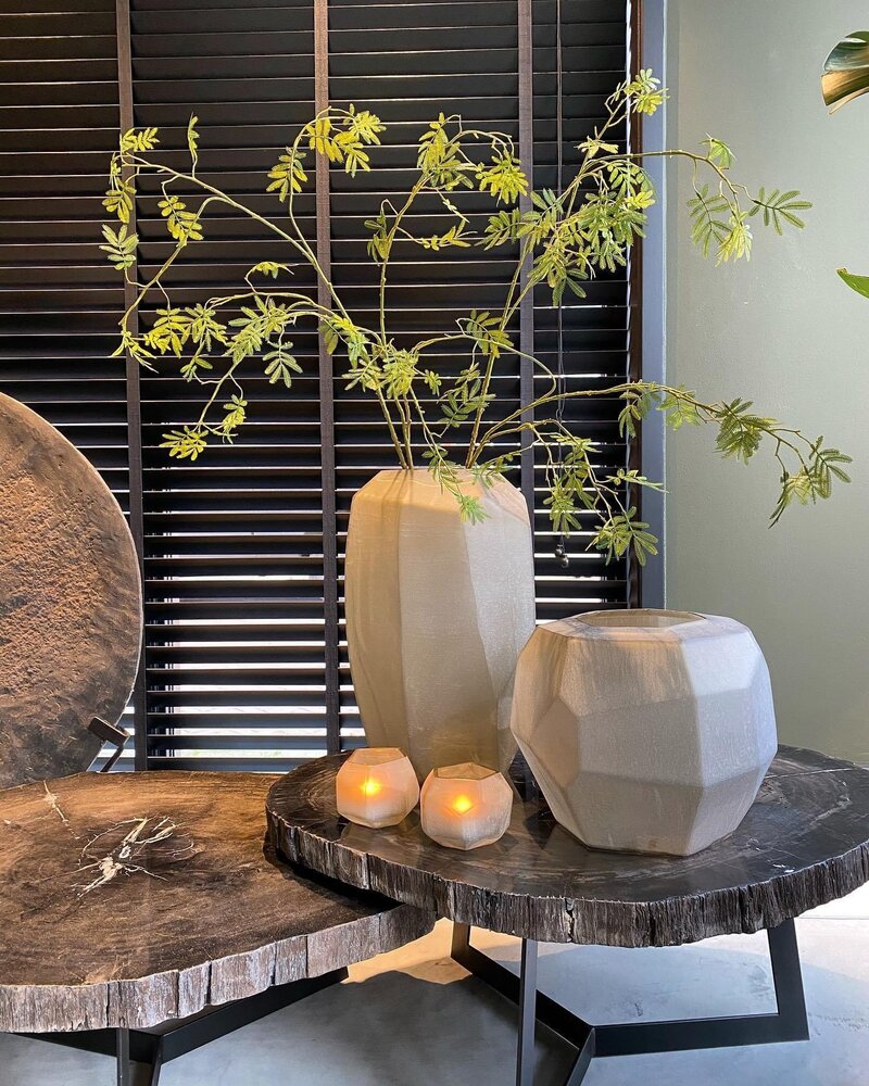 Guaxs Jarrón Cubistic Alto | humo gris Guaxs Jarrón Cubistic Alto | humo gris