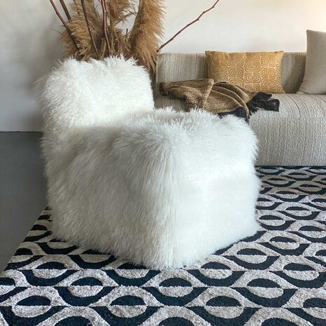 Evolution 21 Mongolia Fur White | Chair Venice Evolution 21 Mongolia Fur White | Chair Venice