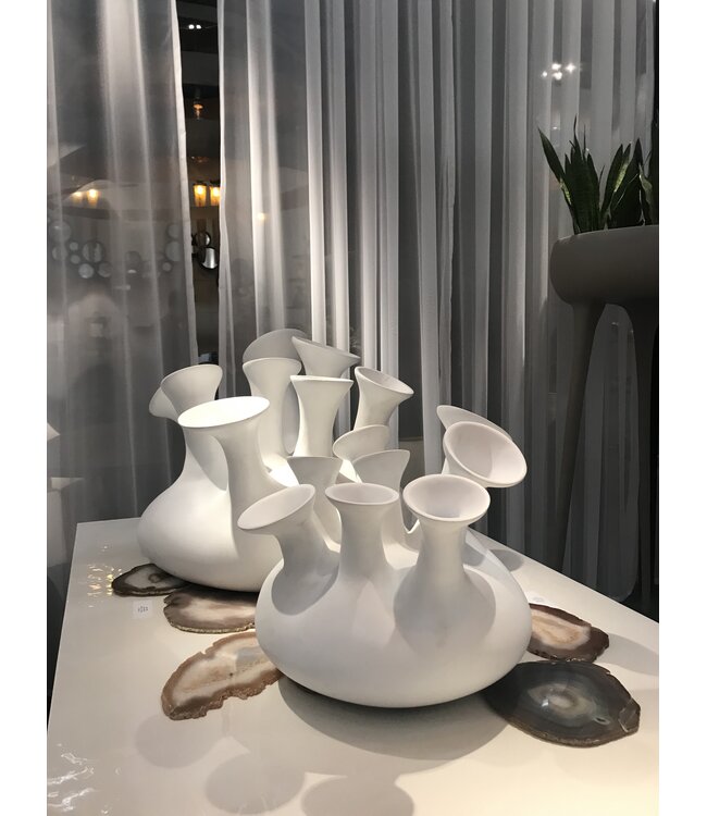 POLDR Design Jarrón Jelly | Blanco mate