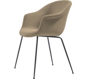 Gubi Bat Dining Chair | Light Bouclé 003 & Black Matt Base Gubi Bat Dining Chair | Light Bouclé 003 & Black Matt Base