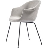 Gubi Fledermaus-Esszimmerstuhl | Helles Boucle 008 & schwarze matte Basis Gubi Fledermaus-Esszimmerstuhl | Helles Boucle 008 & schwarze matte Basis