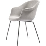 Gubi Bat Dining Chair | Light Bouclé 008 & Black Chrome Base Gubi Bat Dining Chair | Light Bouclé 008 & Black Chrome Base
