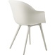 Gubi Chaise de salle à manger chauve-souris | Blanc albâtre Gubi Chaise de salle à manger chauve-souris | Blanc albâtre