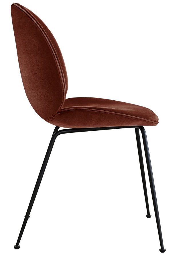 Beetle Dining Chair | Rusty Red & Black Matt Base