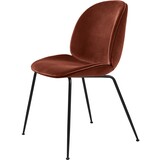 Gubi Chaise de salle à manger Beetle | Base mate rouge rouille et noir