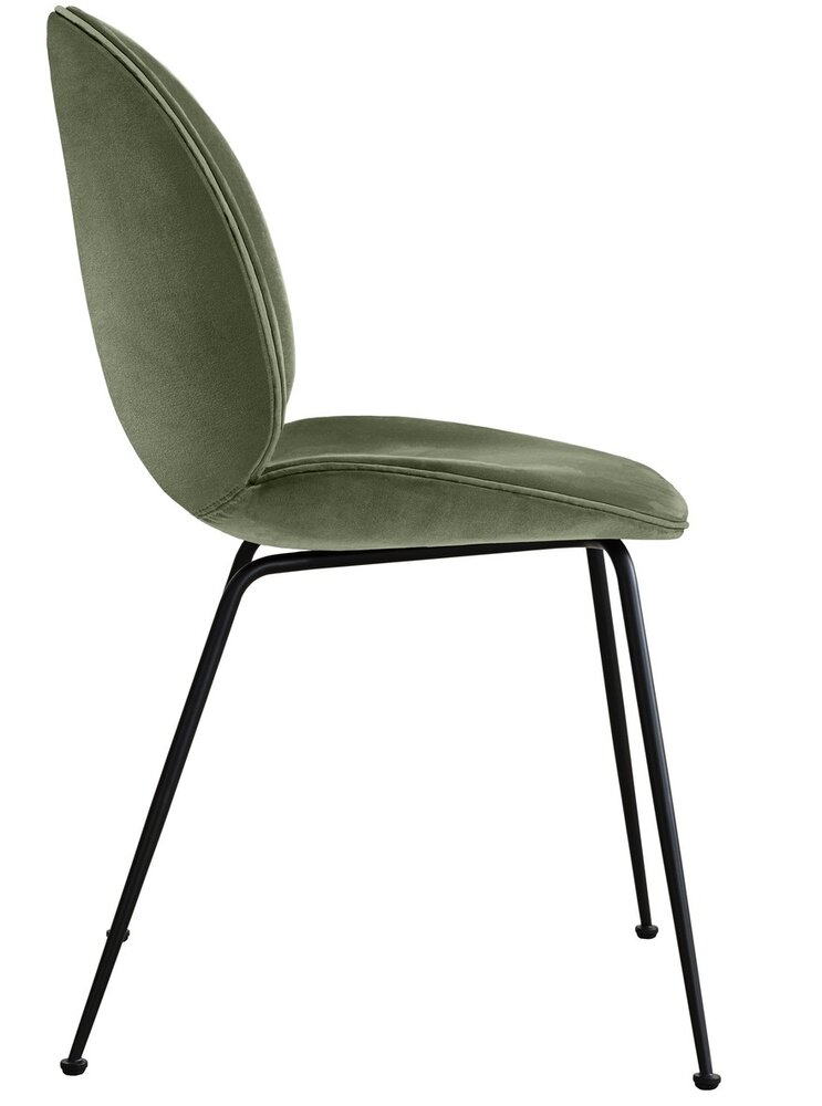 Gubi Beetle Dining Chair | Smokey Green & Black Matt Base Gubi Beetle Dining Chair | Smokey Green & Black Matt Base