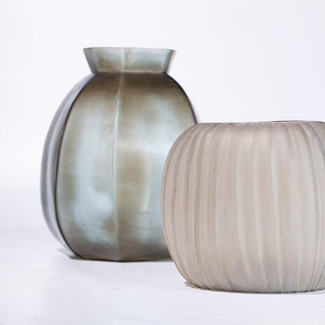 Guaxs Vase Karakol Rond | Indigo / Gris fumé Guaxs Vase Karakol Rond | Indigo / Gris fumé