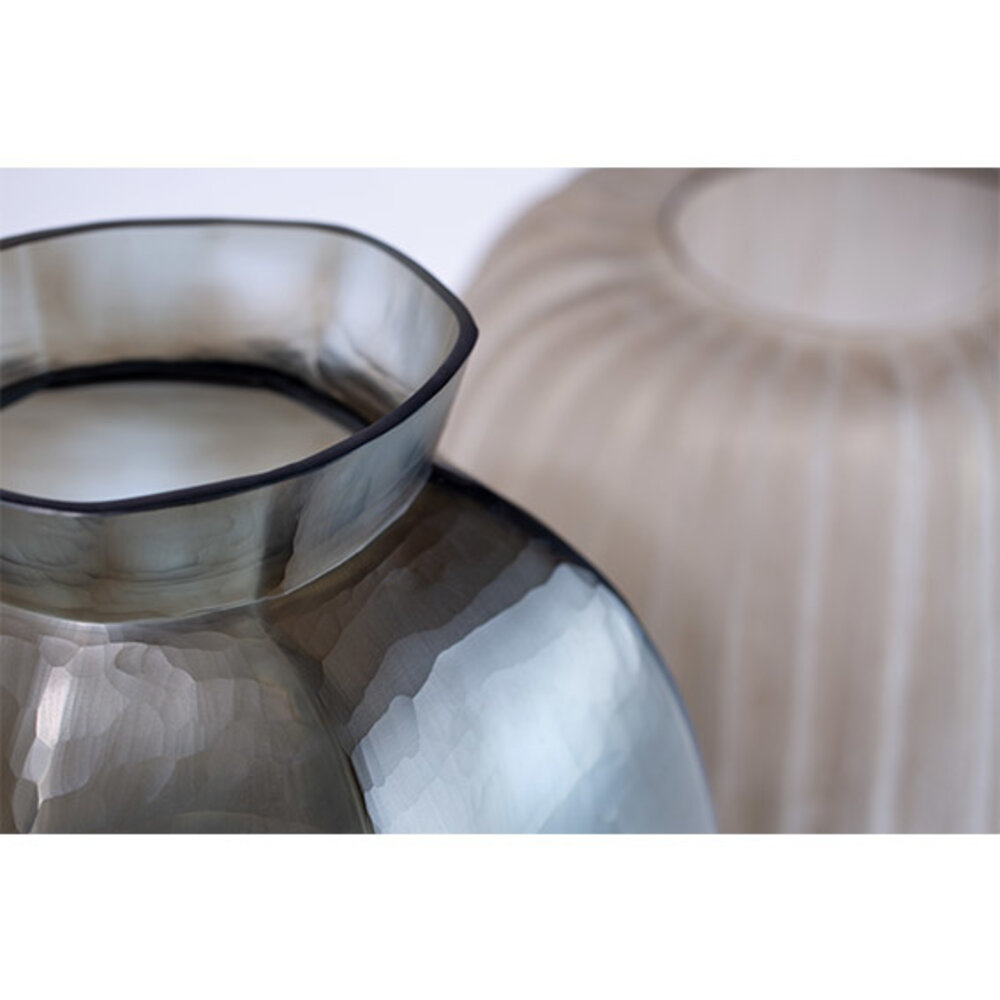 Guaxs Vase Karakol Rond | Indigo / Gris fumé Guaxs Vase Karakol Rond | Indigo / Gris fumé