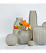 Guaxs Vase Cubistic Round | Smokegray