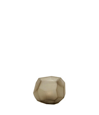 Guaxs GUAXS Cubistic Tealight Holder | Smokegrey