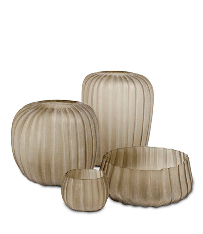 Guaxs Vase Manakara Round | Smokegray