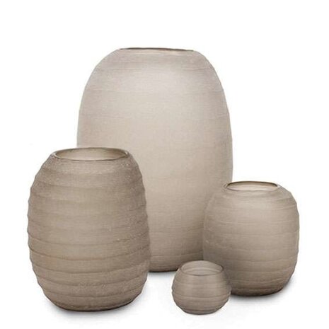 Vase Belly Huge | smoke grey - NU PUUR & GROEN B.V.