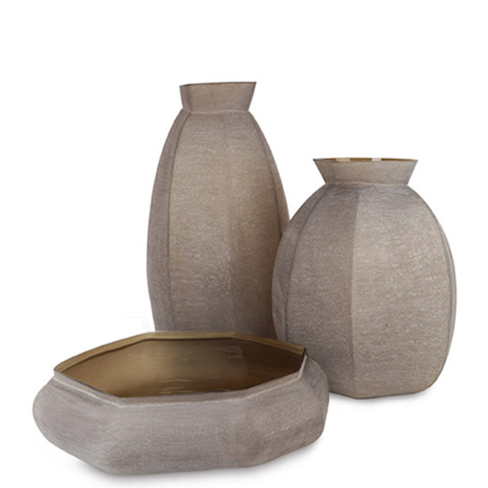 Guaxs Hohe Vase von Karakol | Rauchgrau