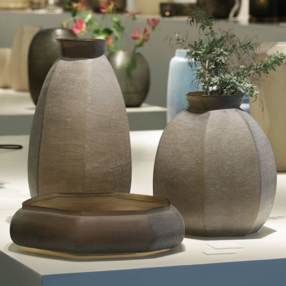 Guaxs Vase Karakol Rond | Gris fumé Guaxs Vase Karakol Rond | Gris fumé