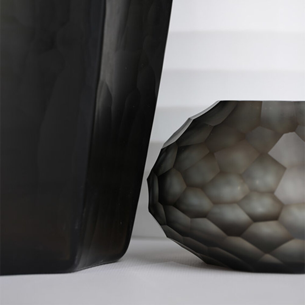 Guaxs Vase Otavalo Small | Indigo / Smoke gray