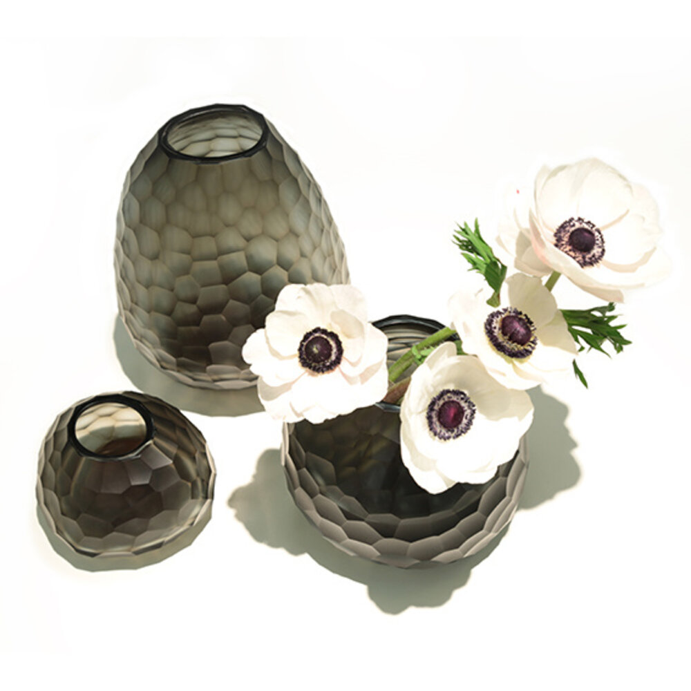 Guaxs Vase Otavalo Petit | Indigo / Gris fumée