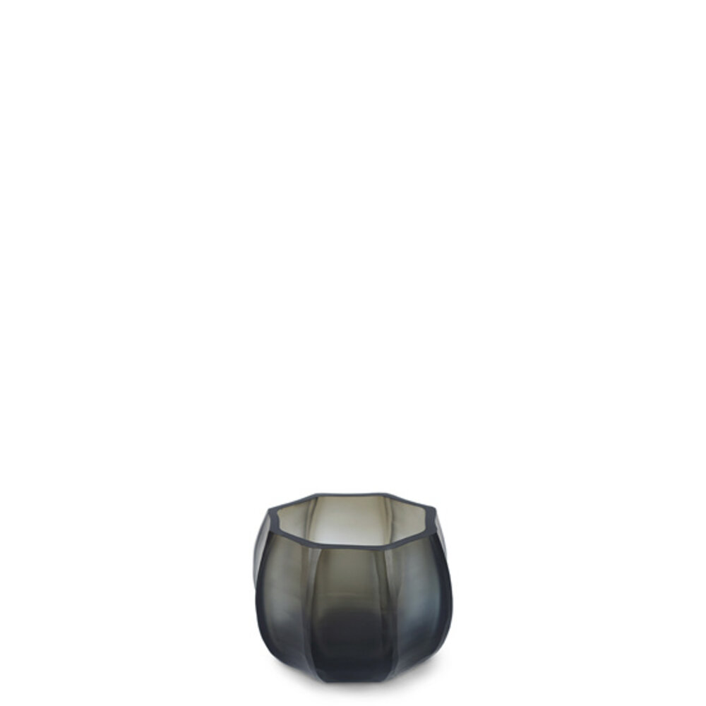 Guaxs Koonam Tealight Holder | Indigo / Smoke Grey